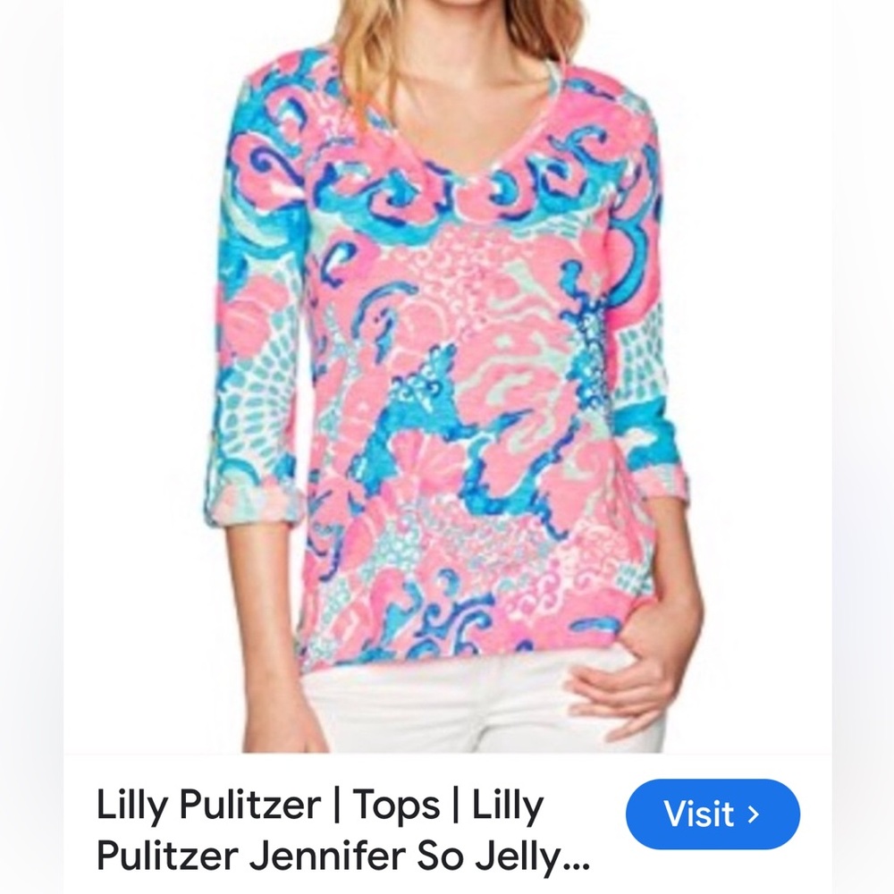 Lilly Pulitzer Colorful Print Top